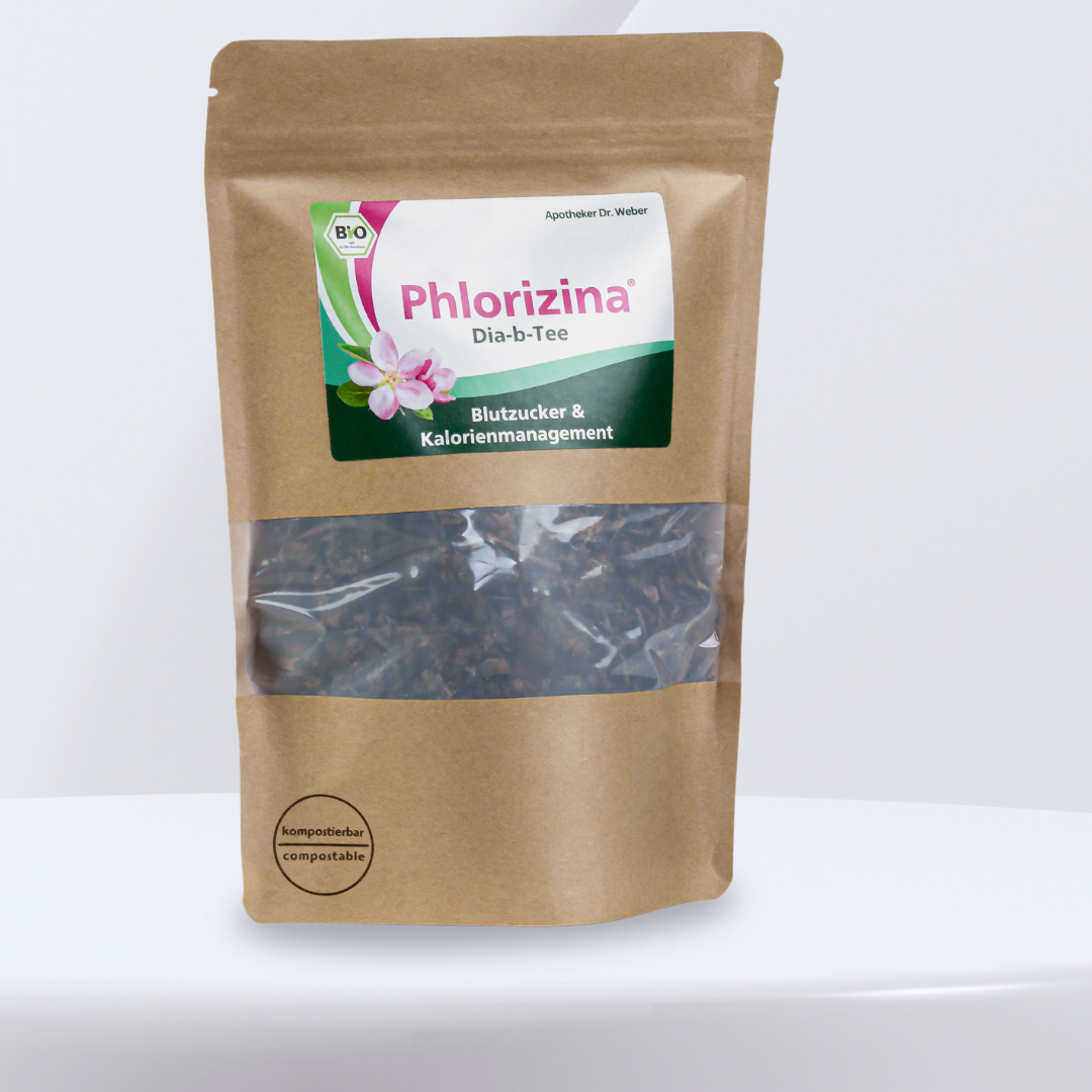 Phlorizina® Tee 150g - aus getrockneten bio Fruchtansätzen und Wurzelextrakt ausgewählter Apfelsorten