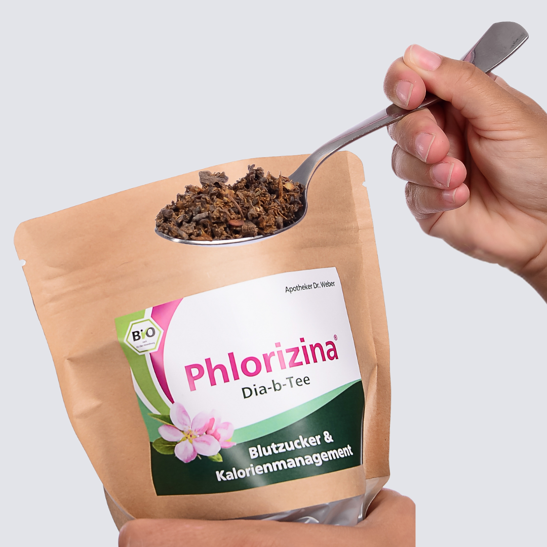 Phlorizina® Tee 150g - aus getrockneten bio Fruchtansätzen und Wurzelextrakt ausgewählter Apfelsorten