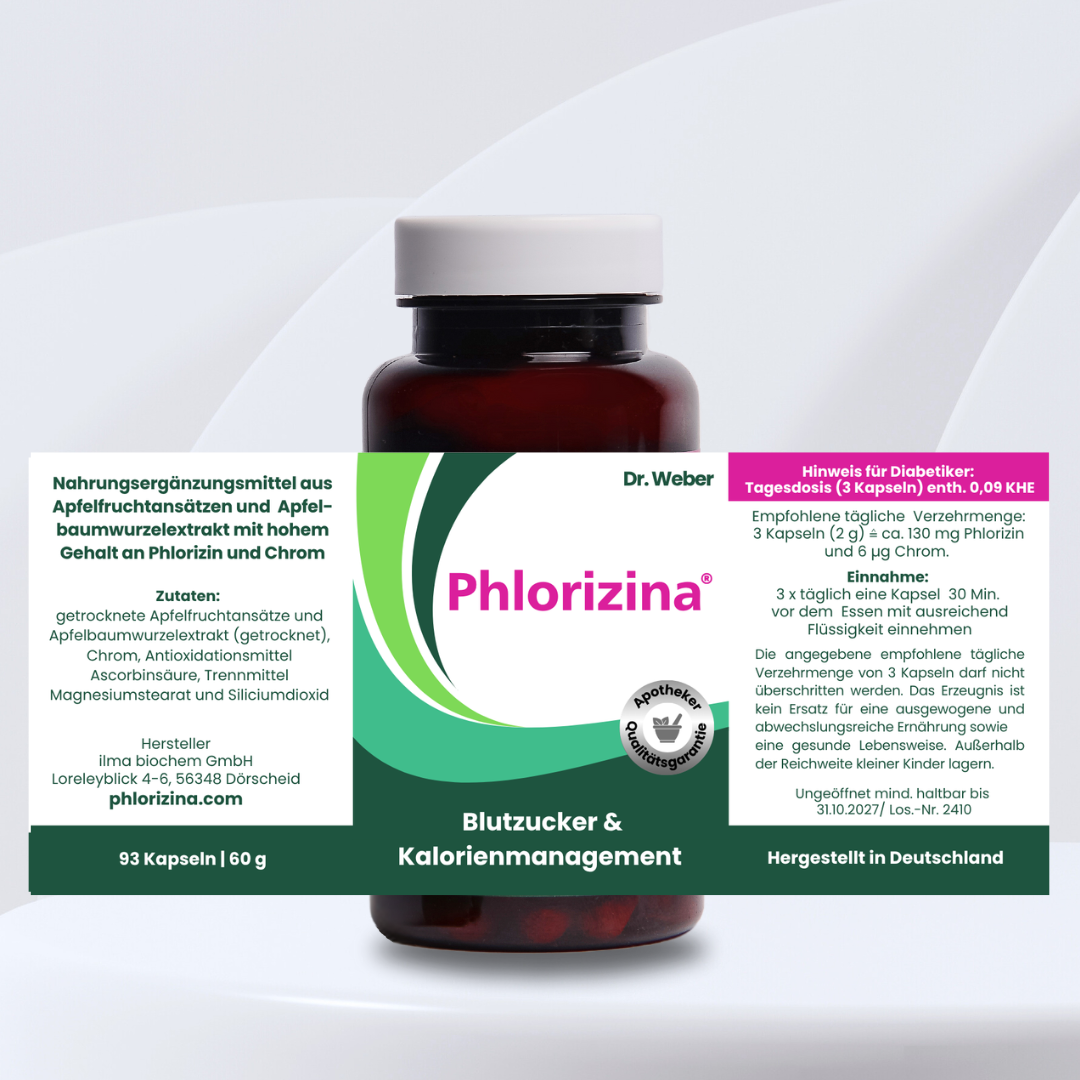 Phlorizina® forte - 93 Kapseln | Blutzucker & Kalorien im Griff