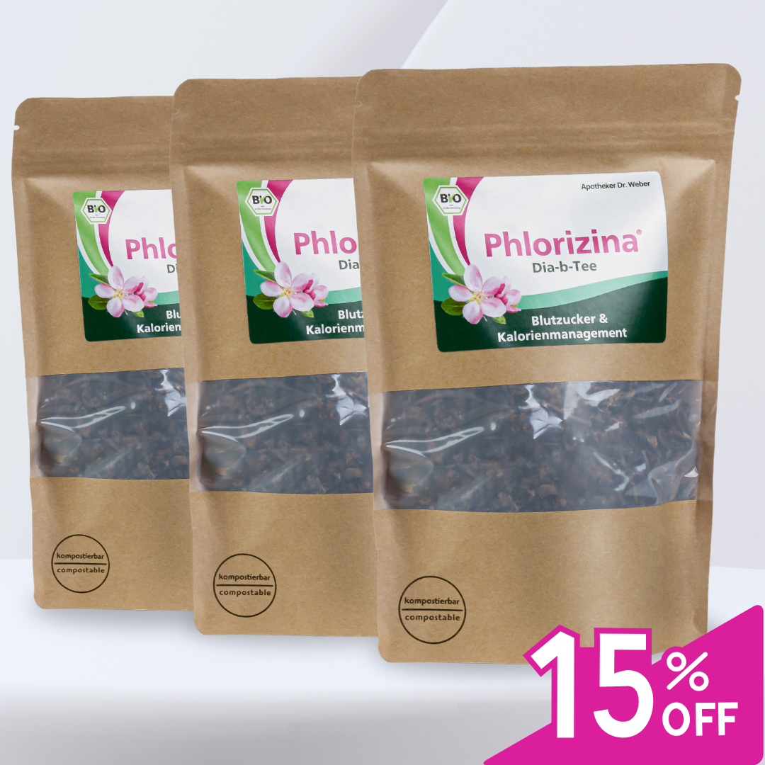 Phlorizina® Tee 150g - aus getrockneten bio Fruchtansätzen und Wurzelextrakt ausgewählter Apfelsorten